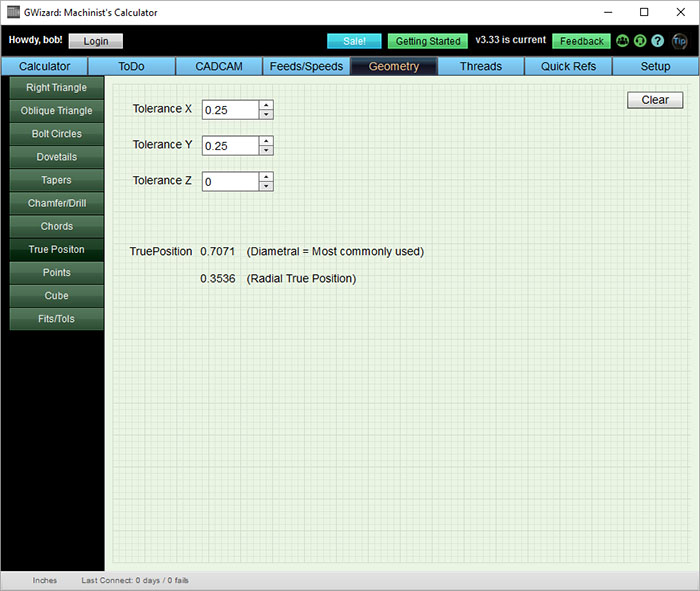 True Position Calculator