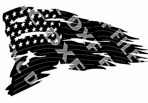 free dxf file american flag